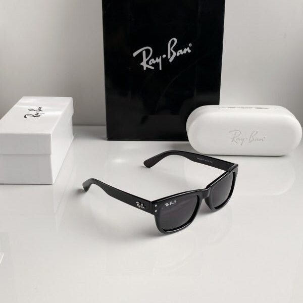 Branded Rb Full Black Sunglasses Bt (With Original Kit)