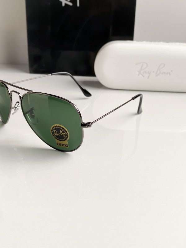 Branded Rb Black Green Aviator Sunglasses Bt (With Original Kit) - Image 2