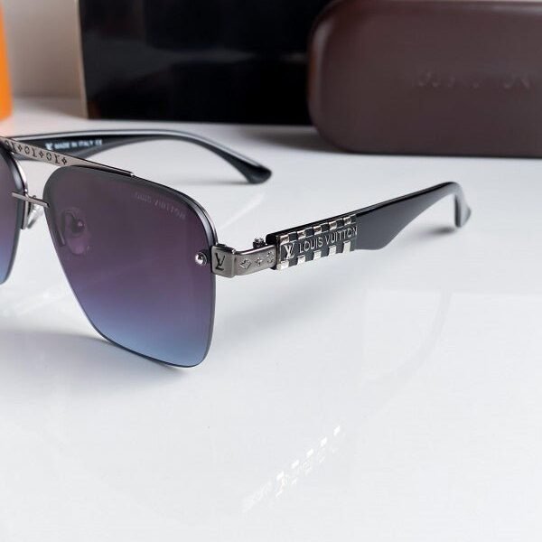 Alternative view of Branded Lv Blue Silver Sunglasses Bt (With Original Kit)