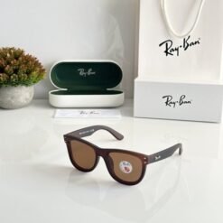 Branded Rb Reverse Dark Brown Sunglasses Bt (With Original Kit)