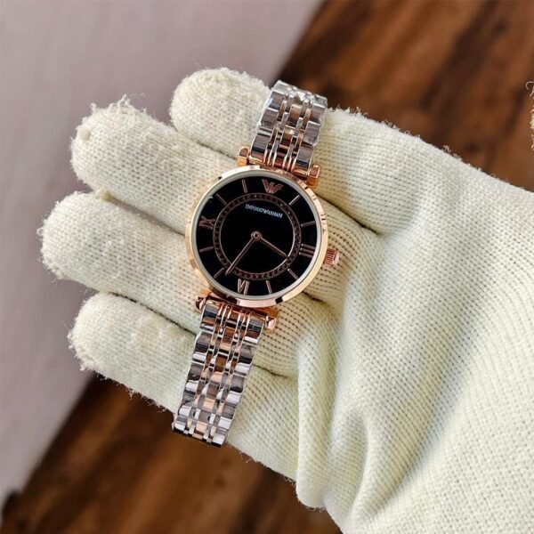 Alternative view of Armani Dualtone Grey Dial Ladies Watch