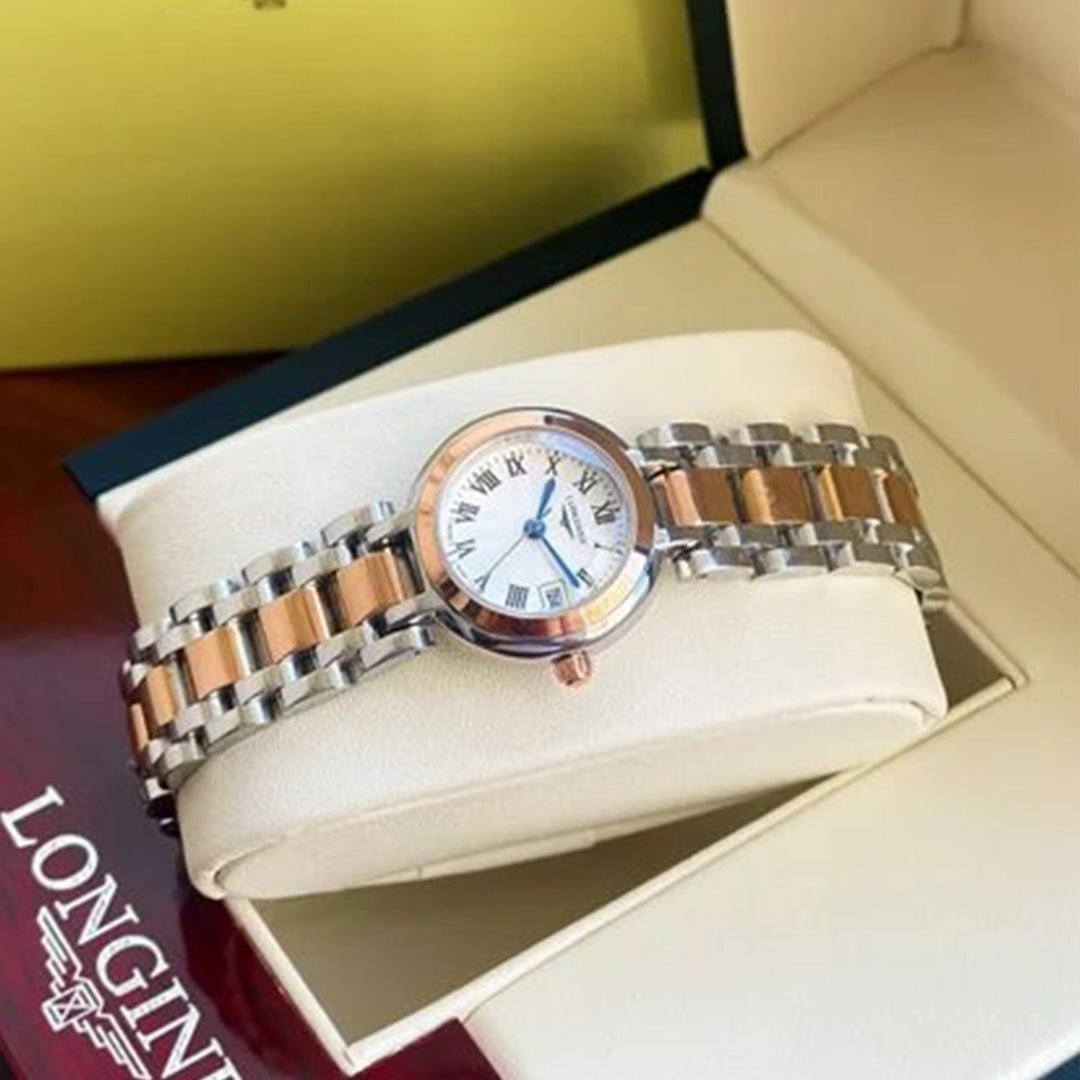 Longiness Dual Tone White Dial Ladies Watch - Image 5