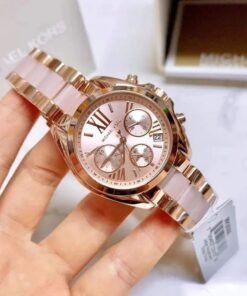 Alternative view of Michael Kors Mk Pink Rosrgold Dial Diamond Ladies Watch
