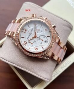 Alternative view of Michael Kors Mk Pink White Dial Diamond Ladies Watch