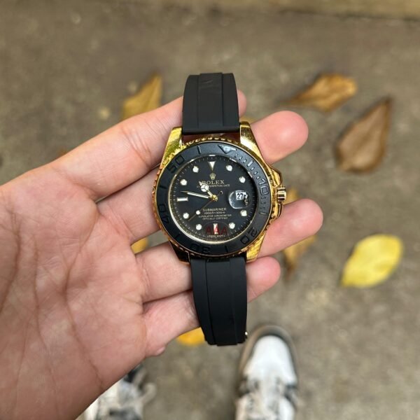 ROLEX YACHT MASTER BLACK GOLD