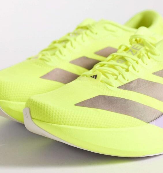 Alternative view of Adidas Adizero Evo SL Solar Yellow Plum Green