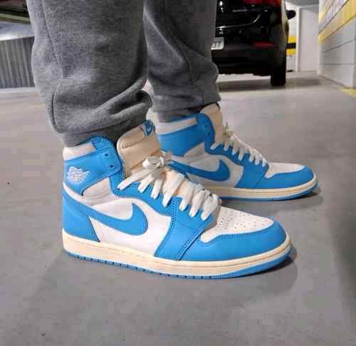 Alternative view of Nike Air Jordan 1 high og unc reimagined semi ua