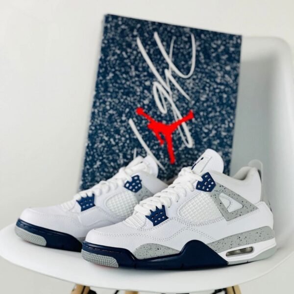 Alternative view of NIKE AIR JORDAN 4 MIDNIGHT NAVY SEMI UA🔥