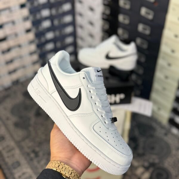 Alternative view of NIKE AIR FORCE 1 X AMBUSH WHITE BLACK