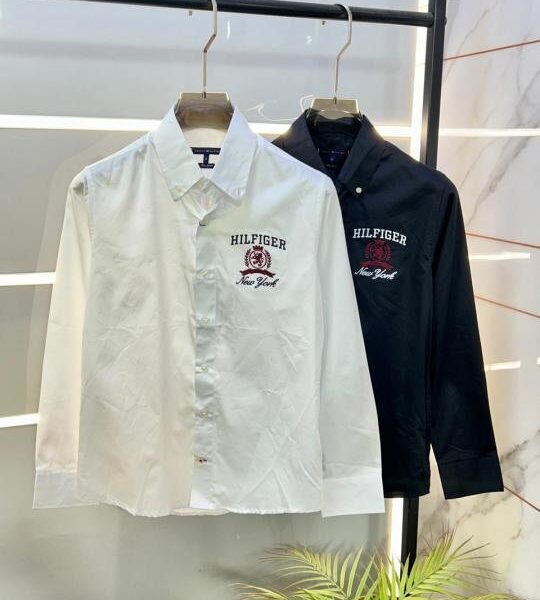 Alternative view of Tommy Hilfiger White Oxford Lycra Premium Shirts F2620-WH