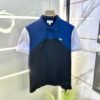 Lacoste Blue Polo Premium Collar Neck T-shirt F3392-BU