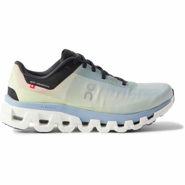 Alternative view of On CloudFlow 4 Glacier Champbray Grey White*🔥