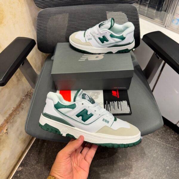 NEW BALANCE 550 WHITE GREEN 🔥