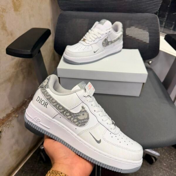 Alternative view of Nike Air Force 1 07 Dior White And Grey