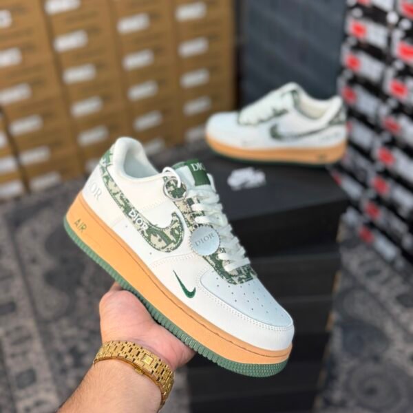 NIKE AIRFORCE 1 X DIOR BEIGE GREEN