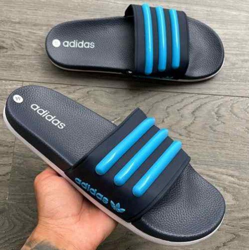Adidas Adilette Navy White - Image 3