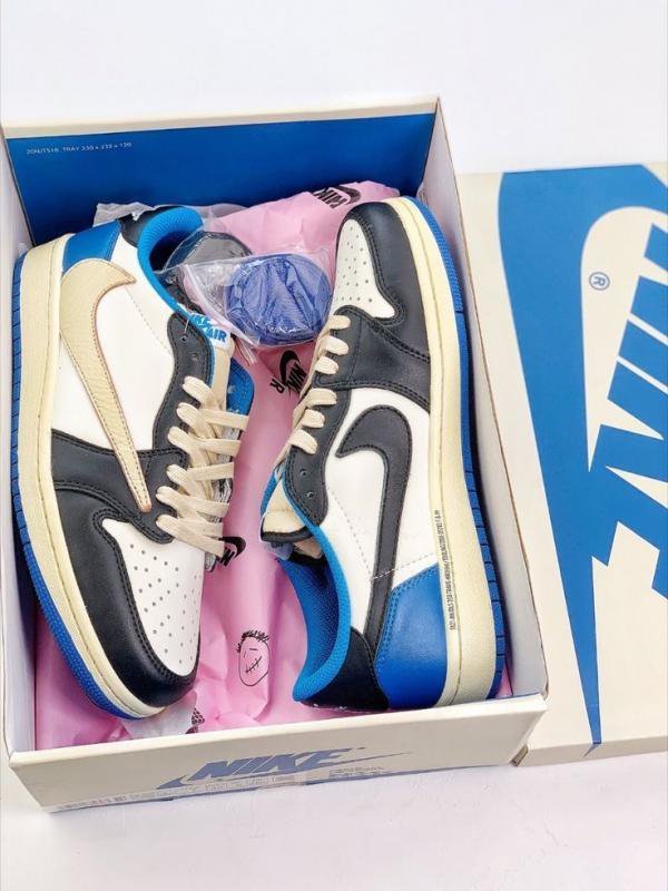 Fragment X Travis Scot.t X Air Jorda.n 1 Retro Low Semi UA with kit - Image 4