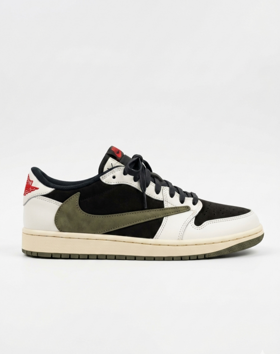 NIKE AIR JORDAN 1 LOW X TRAVIS SCOTT OLIVE SEMI UA - Image 6