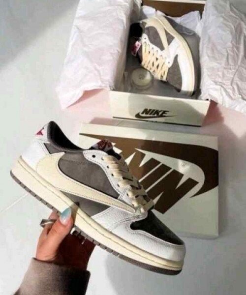Alternative view of Nike Air Jordan 1 Low Travis Scott Reverse Mocha
