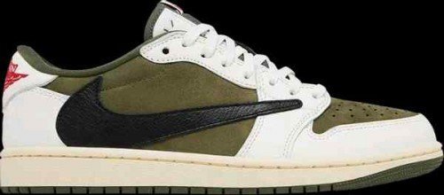 Nike Air Jordan 1 X Travis Scott Retro Low OG Sp Medium Olive - Image 3