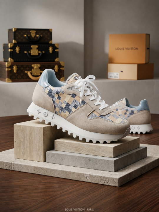 LOUIS VUITTON RUNWAY SNEAKER EMBROSSED MULTI - Image 7