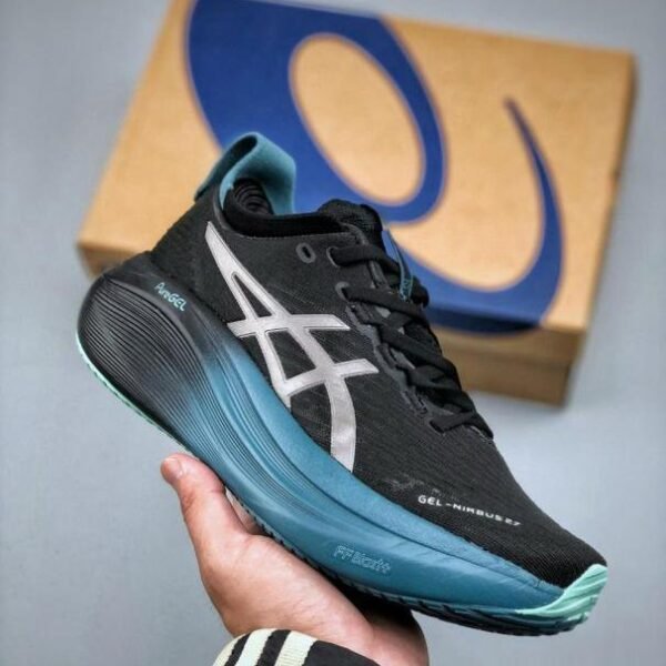 Alternative view of Asics Gel Nimbus 27 Black Blue