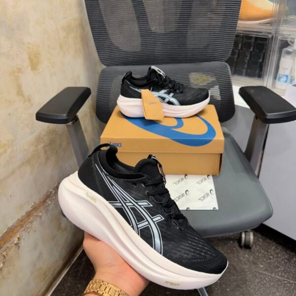 Asics Gel Nimbus 27 black white