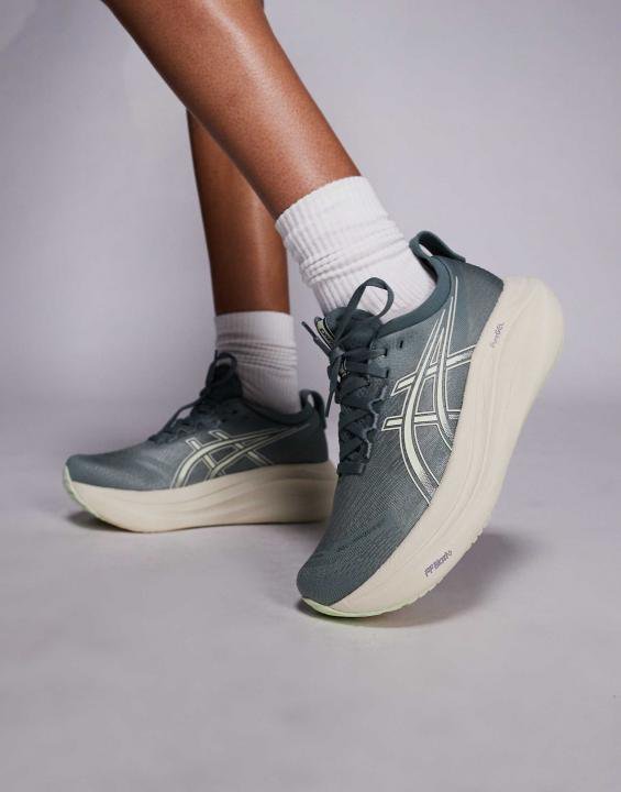 Asics Gel Nimbus 27 Olive Green - Image 5