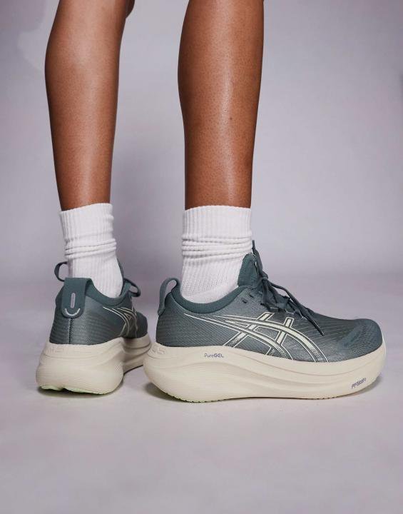Asics Gel Nimbus 27 Olive Green - Image 4